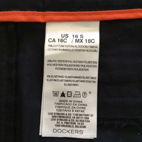 NWT Dockers Womens Sz 16S Classic Metro Straight Leg Pants Black Cotton Blend - Picture 9 of 13